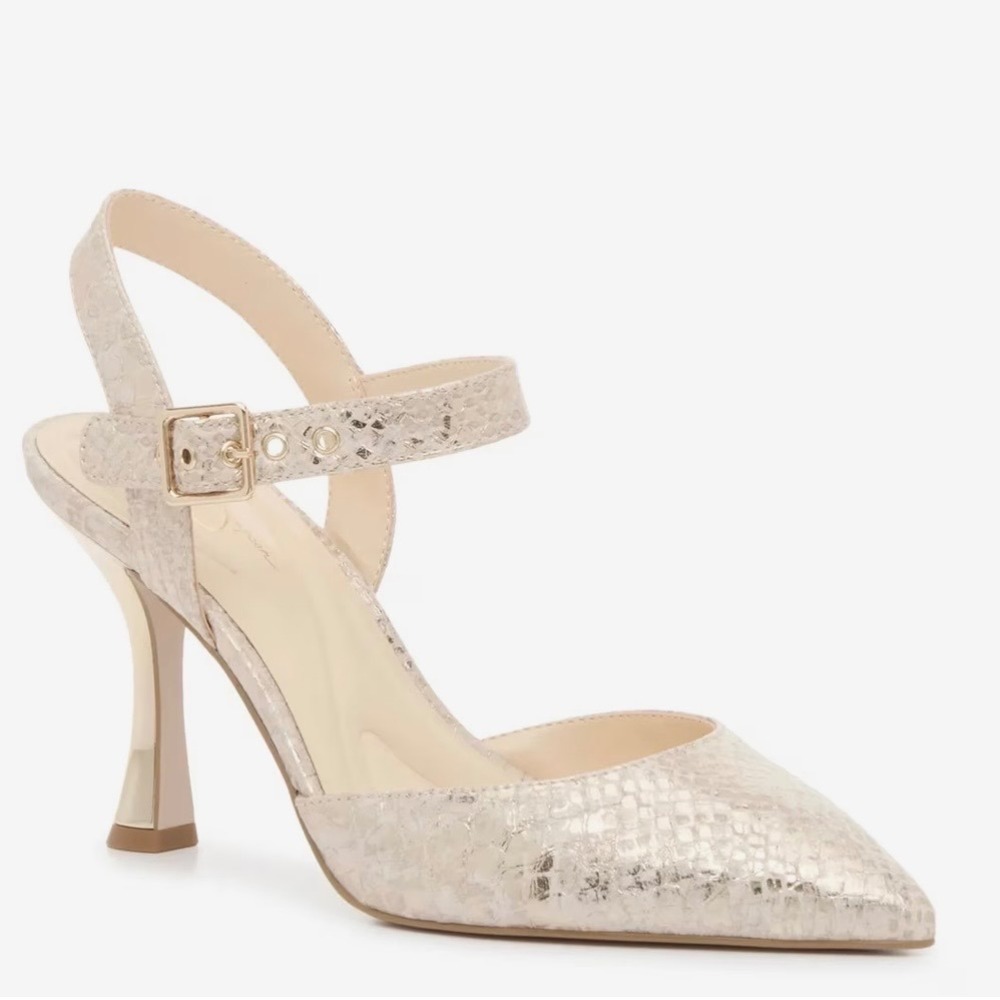 Jessica Simpson Polita Slingback Pumps – Champagne – Women's Size 7.5 – New